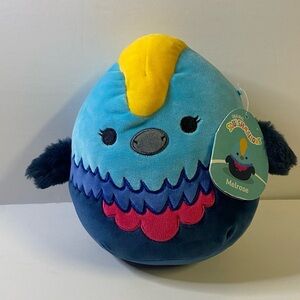Squishmallows Melrose Plush Bird - Turquoise, Navy & Yellow